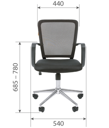 Офисное кресло Chairman  698 TW-05 синий хром new