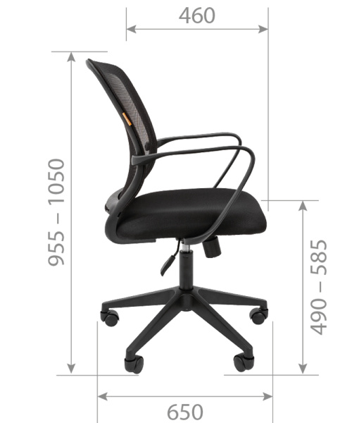 Офисное кресло Chairman 698 TW-69 красный