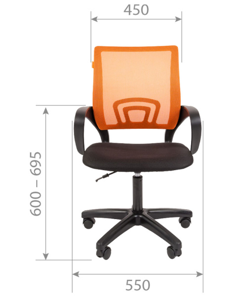 Офисное кресло Chairman 696 LT  TW-01 черный