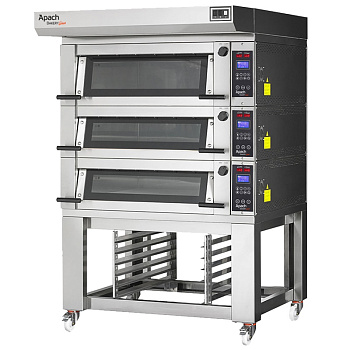 ПЕЧЬ ПОДОВАЯ С ПОДСТАВКОЙ С НАПРАВЛЯЮЩИМИ APACH BAKERY LINE E2LK2S DPBI-T